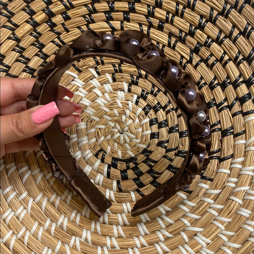 Hand Crafted Satin Beaded Headbands - Picture 6 of 6